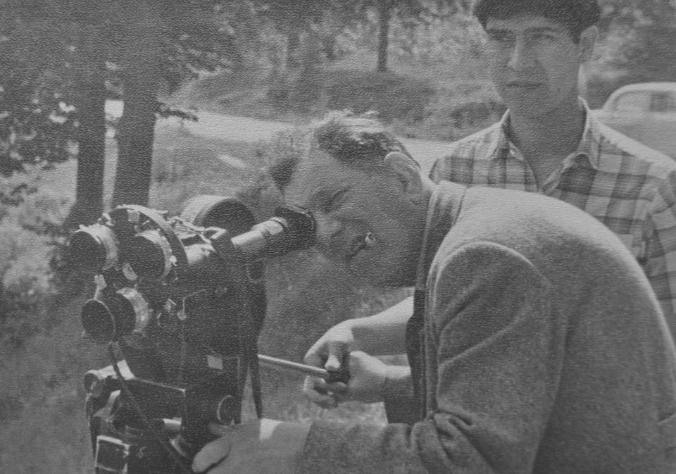 Снимает кинооператор Михаил Глидер. 1963 год. Автор фото: Вадим Горбатский.