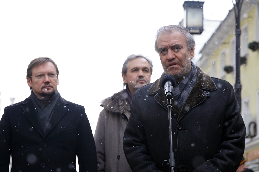 На открытии памятника Сергею Прокофьеву 11 декабря 2016 года в Москве. Фото: сайт Минкультуры.