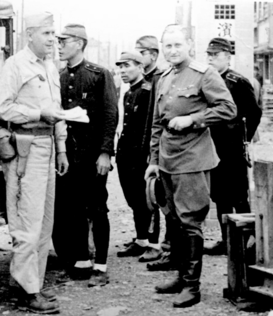 Полковник Михаил Ошурков. Сентябрь 1945 года, Токио, Япония. Фото из семейного архива Н. Венжер.