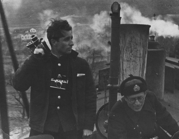 Владислав Микоша и Дмитрий Рымарев на бронепоезде «Железняков». 1942 год. Фото: www.polymus.ru.