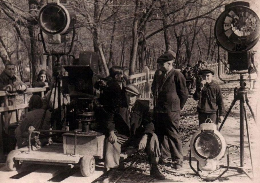 1941 год. На съемках фильма Машенька. Фото из семейного архива Екатерины Андриканис.