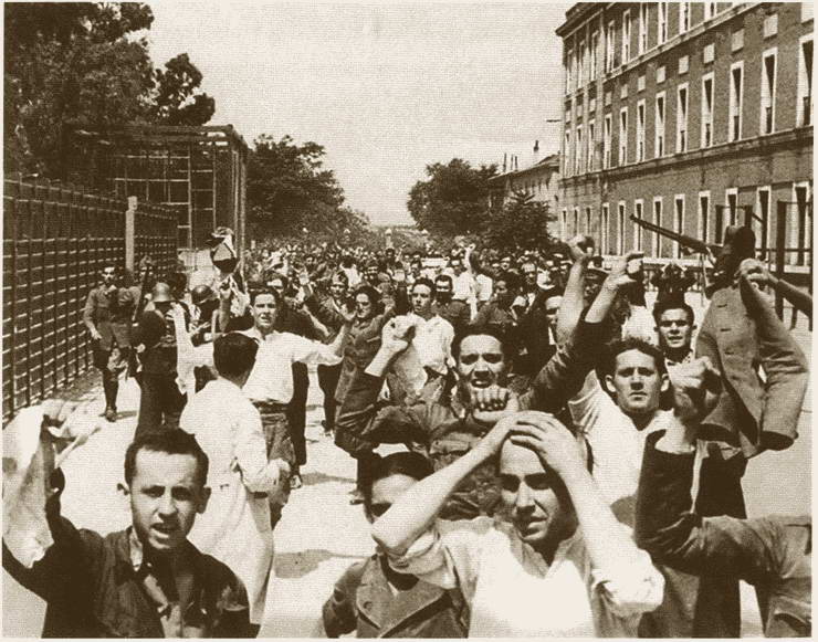 На улицах Мадрида 20 июля 1936 года.