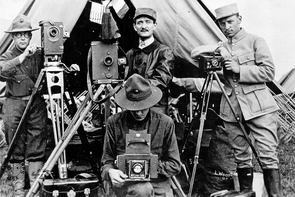 Военные корреспонденты. 1917 год. Фото: Общественное достояние.