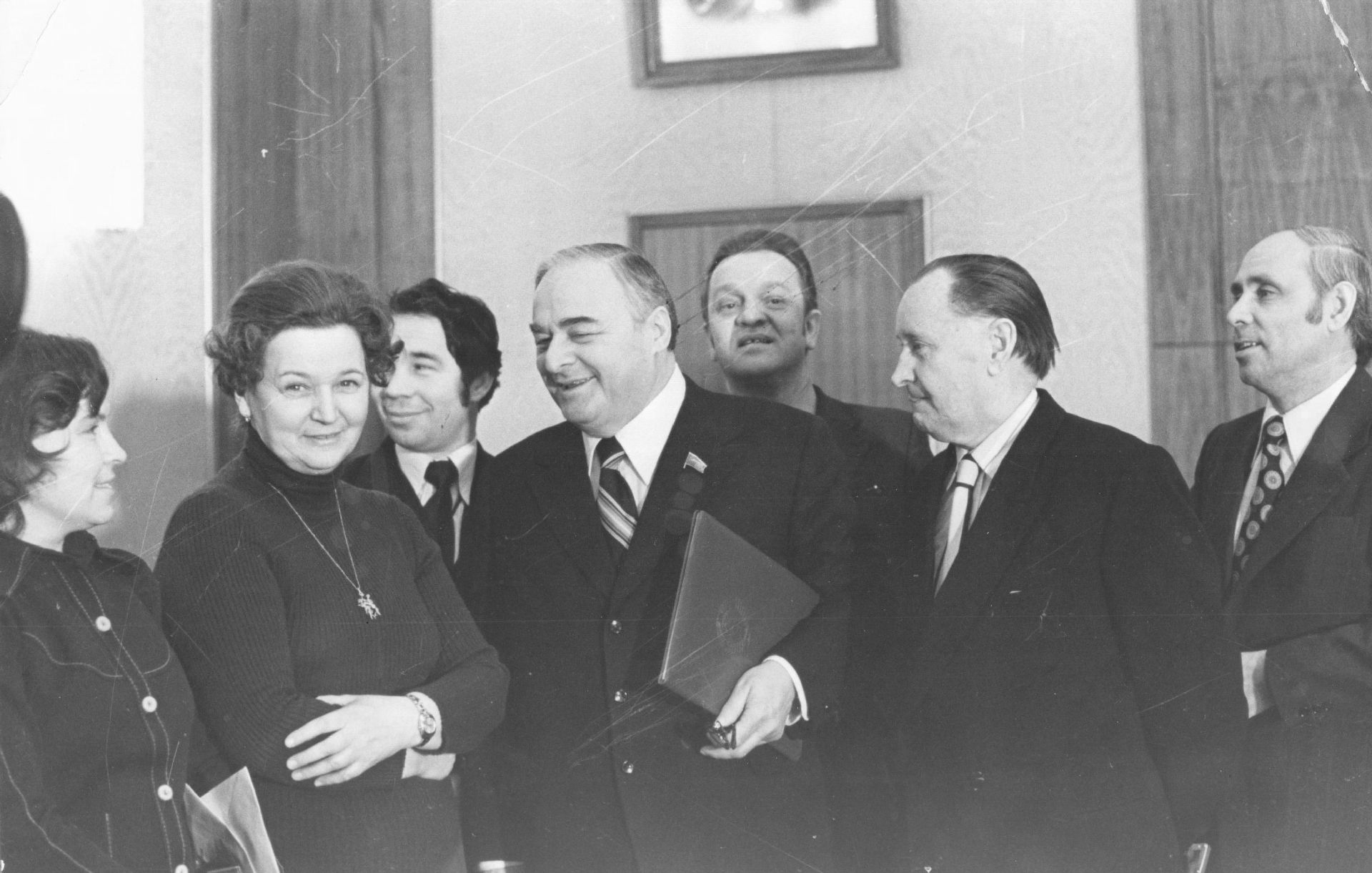 С Секретарем Президиума Верховного Совета СССР М.П. Георгадзе